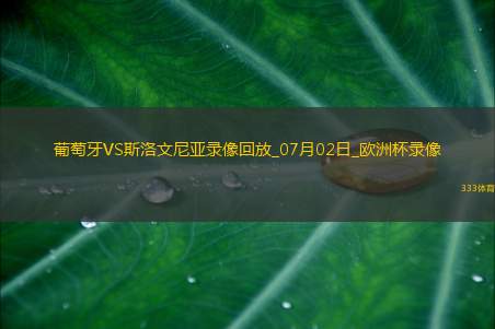 欧洲杯1/8决赛葡萄牙0-0斯洛文尼亚
